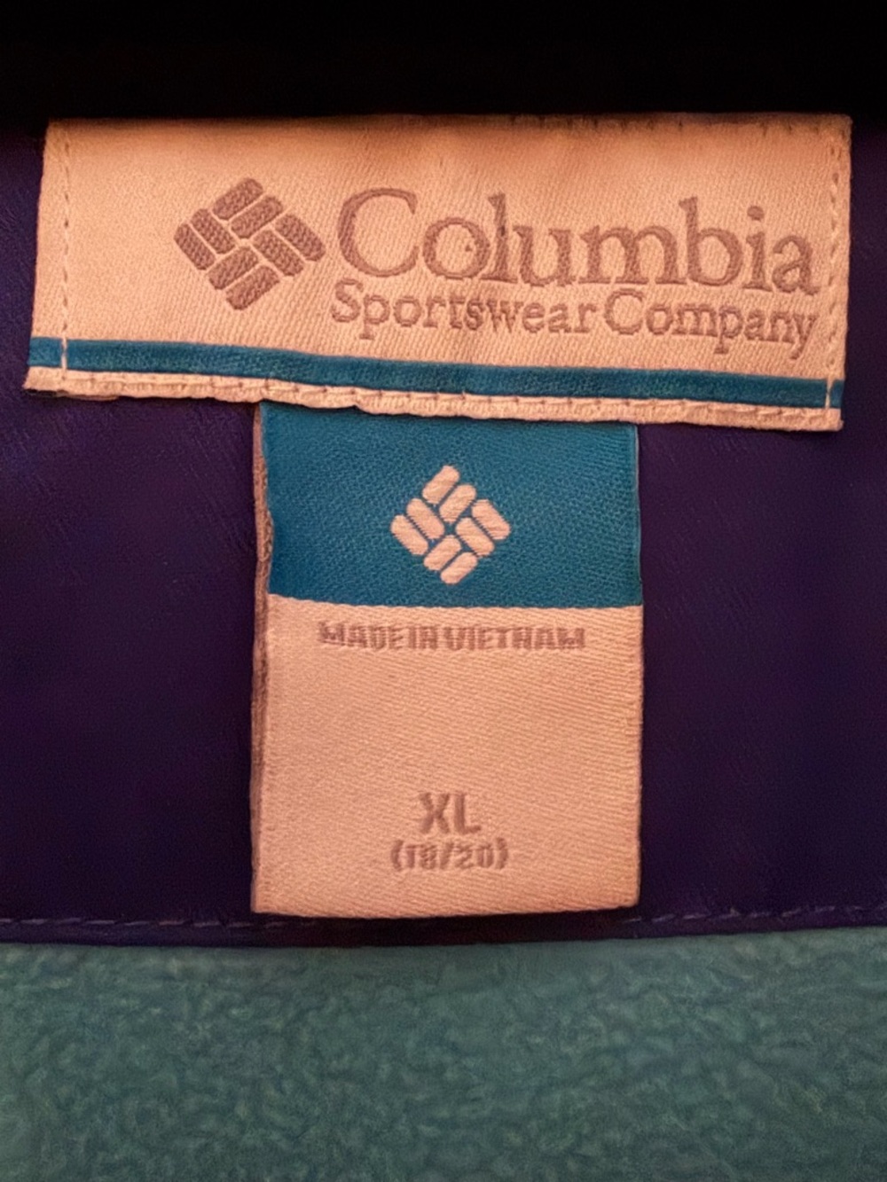 Columbia Omni Heat Jacket Youth XL 18/20 Blue Hooded Winter Coat Womens Small - Picture 3 of 8